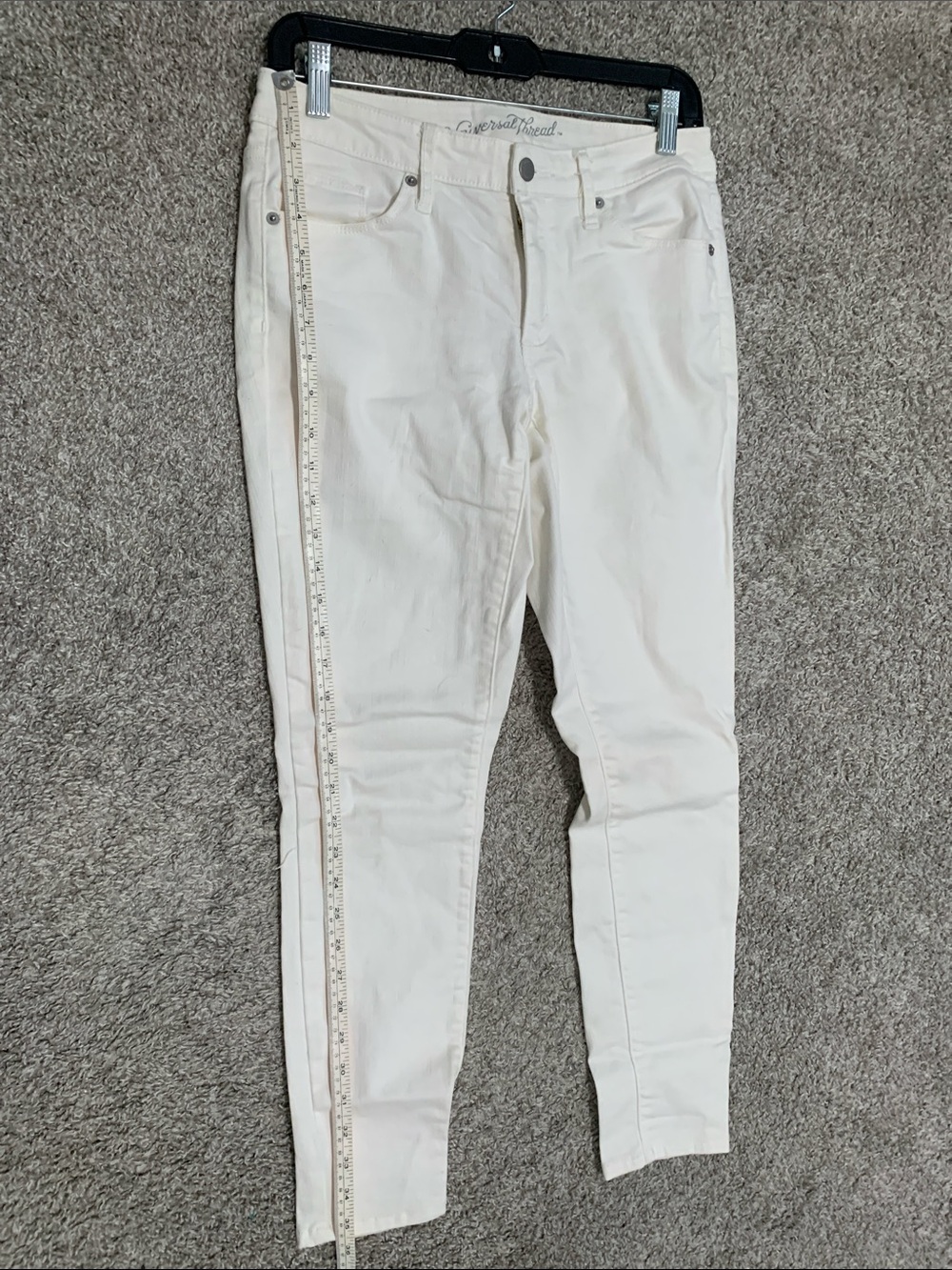 Universal Thread White Mid Rise Skinny Jeans - Picture 6 of 10